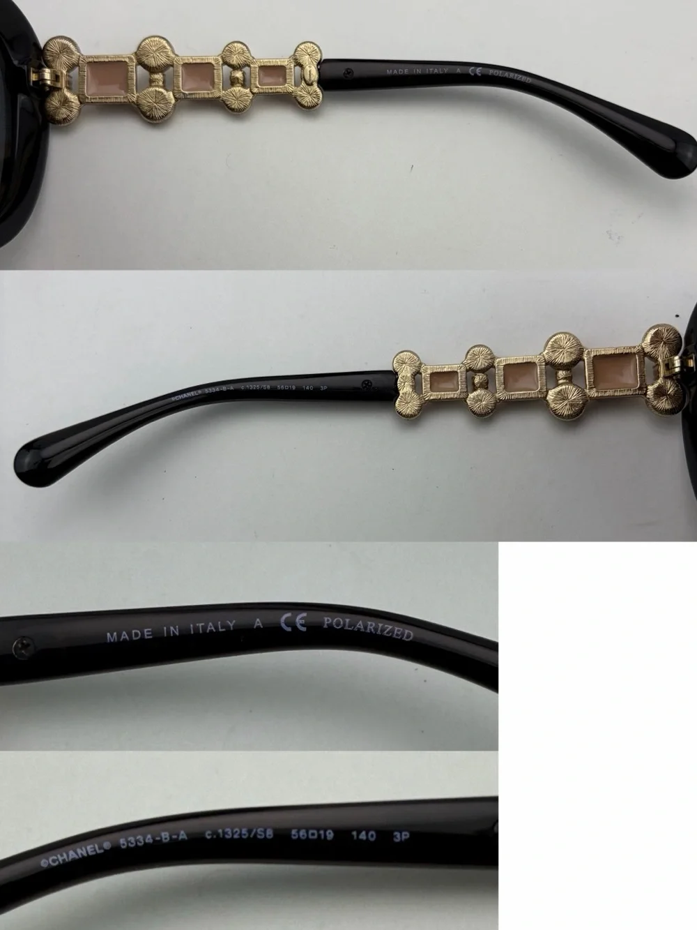 NWOT Vintage Chanel ‘Bijou’ Pearl Polarized Sunglasses ~ 5334-B-A